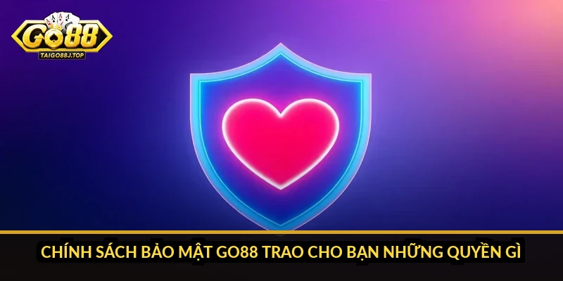 Chính sách bảo mật Go88 trao cho bạn những quyền gì