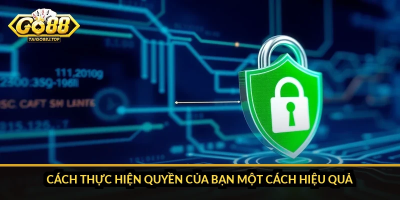 Cách thực hiện quyền của bạn một cách hiệu quả